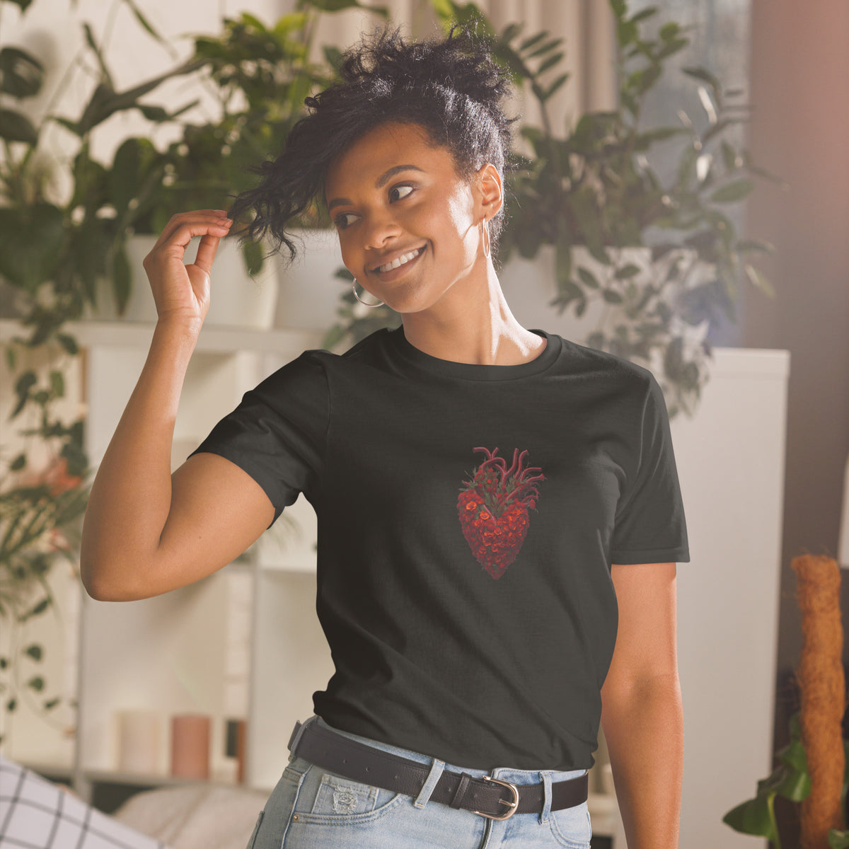 FLOWERS HEART - SOFTSTYLE T-SHIRT