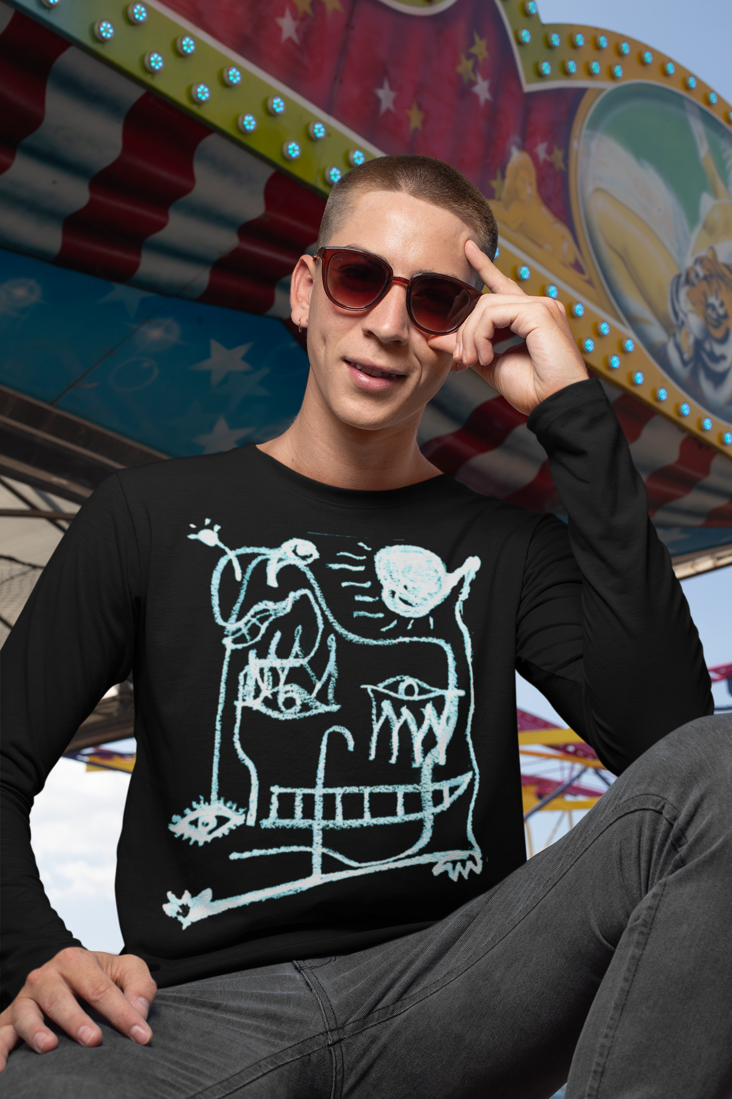 GRAFFITI F1 - Camisa de manga larga unisex