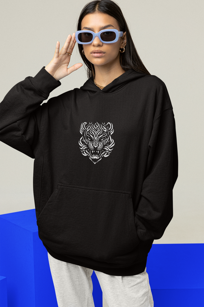 LION A2 - Sudadera unisex con capucha ecológica tipo raglán