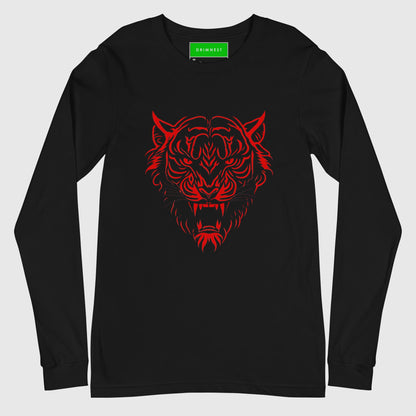 LEÓN ROJO - Camiseta unisex de manga larga